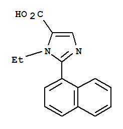 1-乙基-2-(1-萘)-1H-咪唑-5-羧酸结构式_906477-15-4结构式