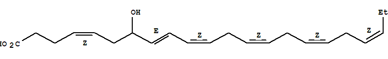 (4Z,8E,10Z,13Z,16Z,19Z)-7-羟基-4,8,10,13,16,19-二十二碳六烯酸结构式_90780-55-5结构式