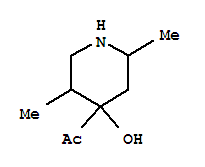 Ketone, 4-hydroxy-2,5-dimethyl-4-piperidyl methyl (7ci) Structure,90950-32-6Structure