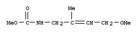 (9ci)-(4-甲氧基-2-甲基-2-丁烯)-氨基甲酸甲酯结构式_91434-69-4结构式