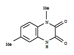 (9ci)-1,4-二氢-1,6-二甲基-2,3-喹噁啉二酮结构式_92473-54-6结构式