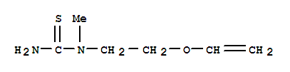 (6CI)-1-甲基-2-硫代-1-(2-乙烯基氧基乙基)-脲结构式_99115-31-8结构式