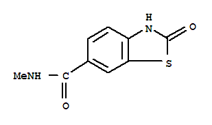 (9ci)-2,3-二氢-n-甲基-2-氧代-6-苯并噻唑羧酰胺结构式_99615-64-2结构式
