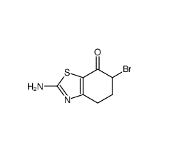 2-氨基-6-溴-5,6-二氢苯并[d]噻唑-7(4H)-酮结构式_1001648-73-2结构式