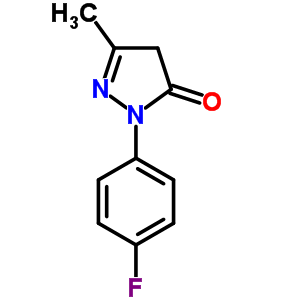 2-(4-氟苯基)-2,4-二氢-5-甲基-3H-吡唑-3-酮结构式_100553-83-1结构式