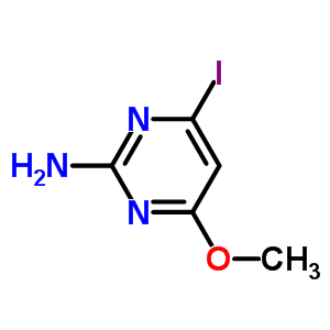 2-氨基-4-碘-6-甲氧基嘧啶结构式_100594-13-6结构式