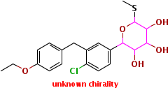 (2S,3R,4R,5S,6R)-2-(4-氯-3-(4-乙氧基苄基)苯基)-6-(甲基硫代)四氢-2H-吡喃-3,4,5-三醇结构式_1018899-04-1结构式