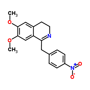 3,4-二氢-6,7-二甲氧基-1-[(4-硝基苯基)甲基]-异喹啉结构式_10268-39-0结构式