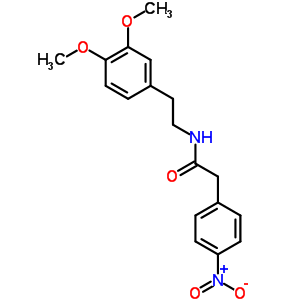 n-[2-(3,4-二甲氧基苯基)乙基]-4-硝基-苯乙酰胺结构式_10403-40-4结构式