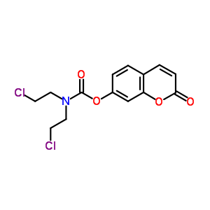 (2-氧代色烯-7-基) N,N-双(2-氯乙基)氨基甲酸酯结构式_10441-02-8结构式