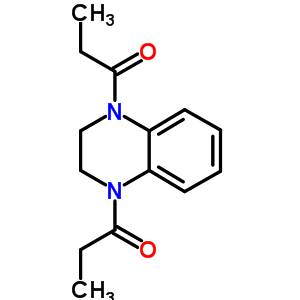 Quinoxaline,1,2,3,4-tetrahydro-1,4-bis(1-oxopropyl)-(9ci) Structure,10579-40-5Structure