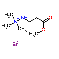 3-(2,2,2-三甲基肼)甲基丙酸酯溴化物结构式_106966-65-0结构式