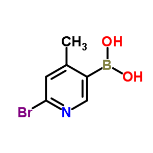 B-(6-溴-4-甲基-3-吡啶基)-硼酸结构式_1072945-75-5结构式