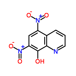 5,7-二硝基-8-羟基喹啉结构式_1084-32-8结构式