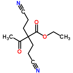 2-乙酰基-4-氰基-2-(2-氰基乙基)-丁酸乙酯结构式_1112-25-0结构式