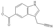 3-(氰基甲基)-1H-吲哚-5-羧酸甲酯结构式_113438-59-8结构式