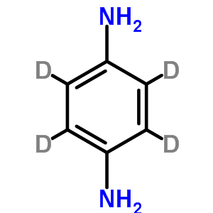 对苯二胺-D4氘代结构式_119516-83-5结构式