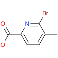 6-溴-5-甲基-吡啶-2-羧酸结构式_1211516-25-4结构式