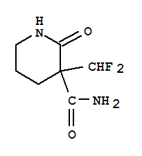 3-(二氟甲基)-2-氧代-3-哌啶羧酰胺结构式_126309-11-3结构式