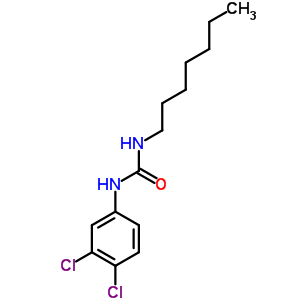 n-(3,4-二氯苯基)-n-庚基-脲结构式_13041-40-2结构式