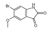 6-溴-5-甲氧基吲哚啉-2,3-二酮结构式_130420-78-9结构式