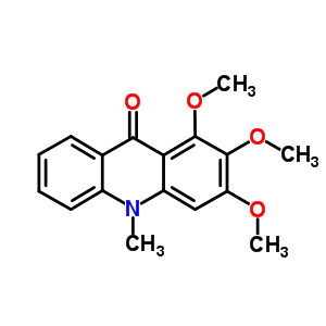 9(10H)-acridinone, 1,2,3-trimethoxy-10-methyl- Structure,13082-16-1Structure