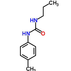 n-(4-甲基苯基)-n-丙基-脲结构式_13143-42-5结构式