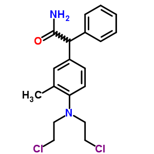 Acetamide, 2-[4-[bis (2-chloroethyl)amino]-m-tolyl]-2-phenyl- Structure,13196-59-3Structure