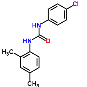 N-(4-氯苯基)-N-(2,4-二甲基苯基)-脲结构式_13208-52-1结构式