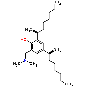 2-[(二甲基氨基)甲基]-4,6-双(1-甲基庚基)-苯酚结构式_13224-88-9结构式