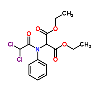 2-[(2,2-二氯乙酰基)-苯基-氨基]丙二酸二乙酯结构式_13277-53-7结构式