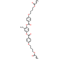 Benzoic acid, 4-[4-[(1-oxo-2-propenyl)oxy]butoxy]-, 2-methyl-1,4-phenylene ester Structure,132900-75-5Structure