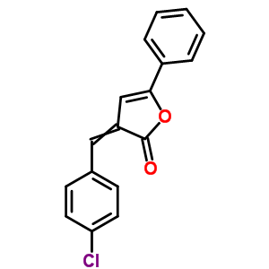 3-[(4-氯苯基)亚甲基]-5-苯基-呋喃-2-酮结构式_13294-94-5结构式