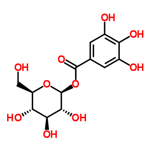 1-没食子酸酰葡萄糖结构式_13405-60-2结构式