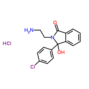 2-(2-Aminoethyl)-3-(4-chlorophenyl)-3-hydroxyphthalimidine hydrochloride (mazindol metabolite) Structure,13473-53-5Structure
