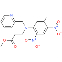 3-((5-氟-2,4-二硝基苯基)(吡啶-2-甲基)氨基)丙酸甲酯结构式_1351393-98-0结构式