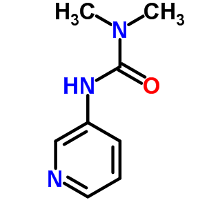 N,N-二甲基-n-3-吡啶-脲结构式_13607-03-9结构式