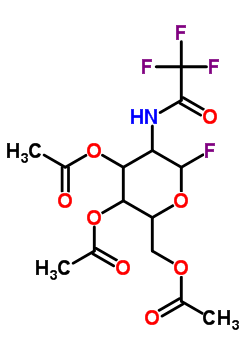3,4,6-三邻乙酰基-2-脱氧-2-邻苯二甲酰亚氨基-d-葡萄糖溴化物结构式