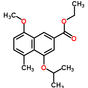 8-甲氧基-5-甲基-4-(1-甲基乙氧基)-2-萘羧酸乙酯结构式_137932-78-6结构式