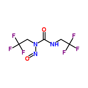 n-亚硝基-N,N-双(2,2,2-三氟乙基)-脲结构式_13908-99-1结构式