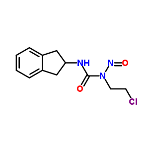 Urea,n-(2-chloroethyl)-n-(2,3-dihydro-1h-inden-2-yl)-n-nitroso- Structure,13909-16-5Structure