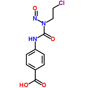 4-[[[ (2-氯乙基)亚硝基氨基]羰基]氨基]苯甲酸结构式_13909-25-6结构式