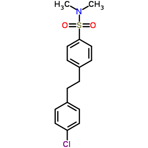 4-[2-(4-氯苯基)乙基]-N,N-二甲基-苯磺酰胺结构式_13952-54-0结构式