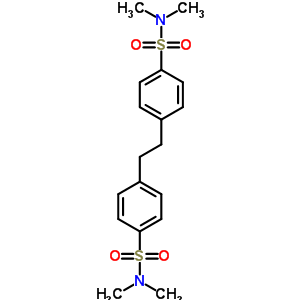4,4-(1,2-乙烷二基)双[N,N-二甲基-苯磺酰胺结构式_13952-56-2结构式