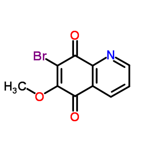 7-溴-6-甲氧基-5,8-喹啉二酮结构式_14151-20-3结构式