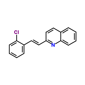 2-[(1e)-2-(2-氯苯基)乙烯]-喹啉结构式_14174-62-0结构式
