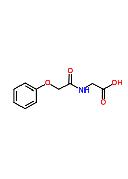 (苯氧基乙酰基)氨基]乙酸结构式_14231-45-9结构式