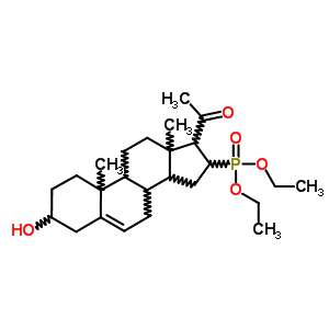 (8CI)-(3b-羟基-20-氧代-5-孕烯-16-基)-磷酸二乙酯结构式_14413-01-5结构式