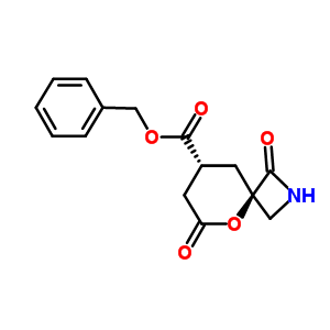 (4r,8r)-rel-1,6-二氧代-5-噁-2-氮杂螺[3.5]壬烷-8-羧酸苯甲酯结构式_144373-56-8结构式