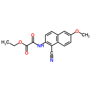 2-[(1-氰基-6-甲氧基-2-萘)氨基]-2-氧代乙酸乙酯结构式_14623-39-3结构式